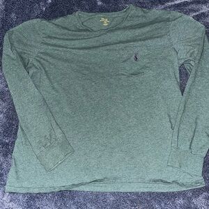 Polo by Ralph Lauren Men's Olive Long Sleeve Tee